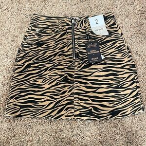 Primark animal print skirt